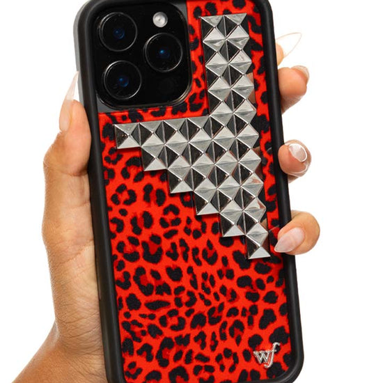 Hand Pic Image 01 Red Meow Stud iPhone Case