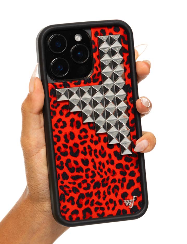 Hand Pic Image 01 Red Meow Stud iPhone Case
