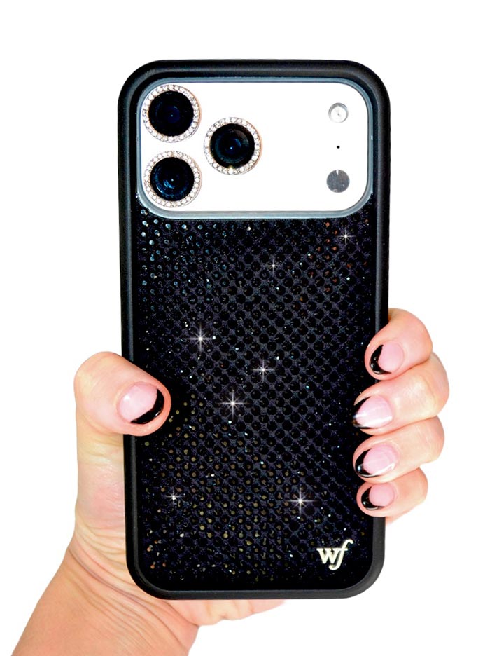 Rhinestone | BlackiPhone 17 Pro Max Case – Wildflower Cases