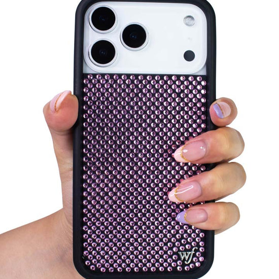 Hand Pic Image 01 Rhinestone Pink iPhone Case