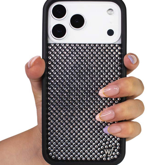 Rhinestone iPhone Case | White