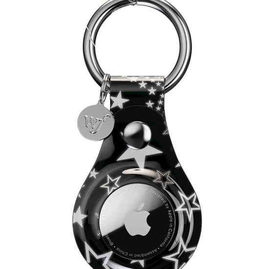 Wildflower Star Girl Airtag Key Chain