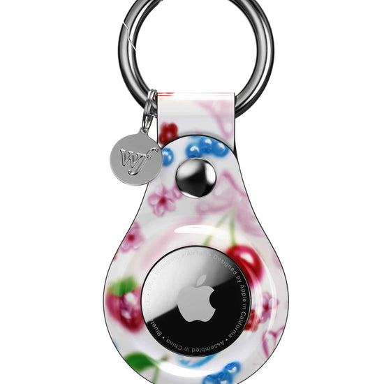 wildflower sweet cherries airtag key chain