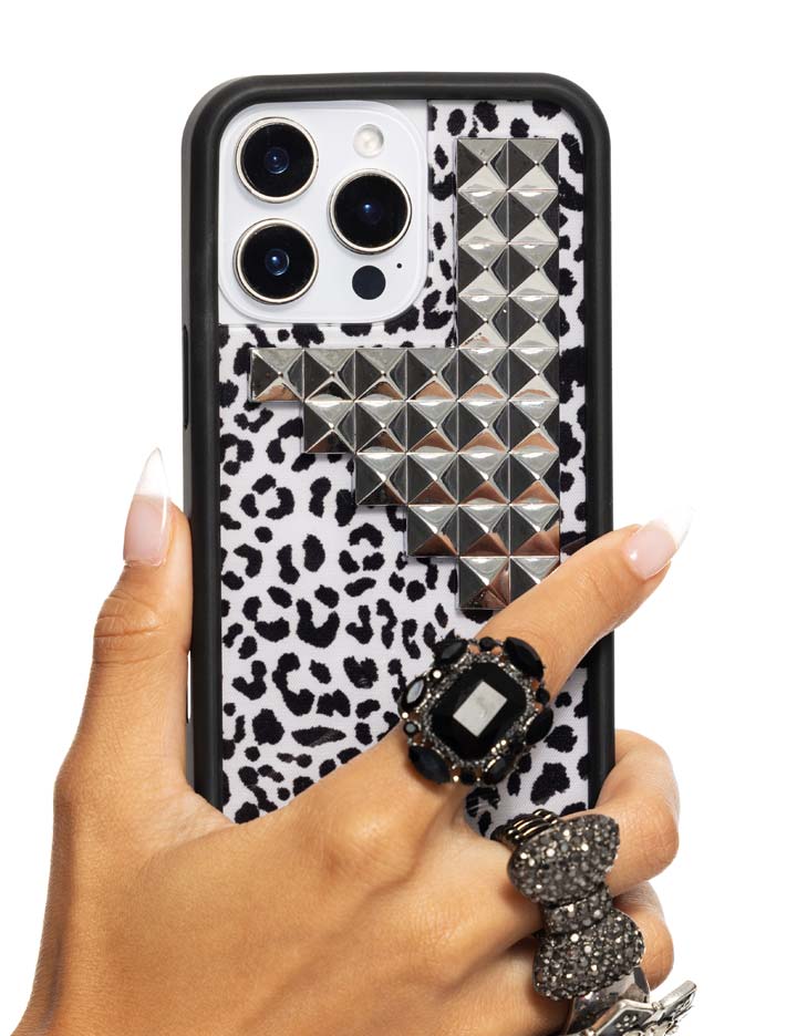 Hand Pic Image 01 Snow Meow Stud iPhone Case