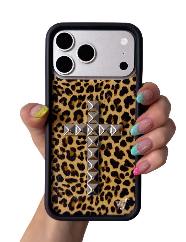Stud Cross Meow iPhone 17 Pro Max Case – Wildflower Cases