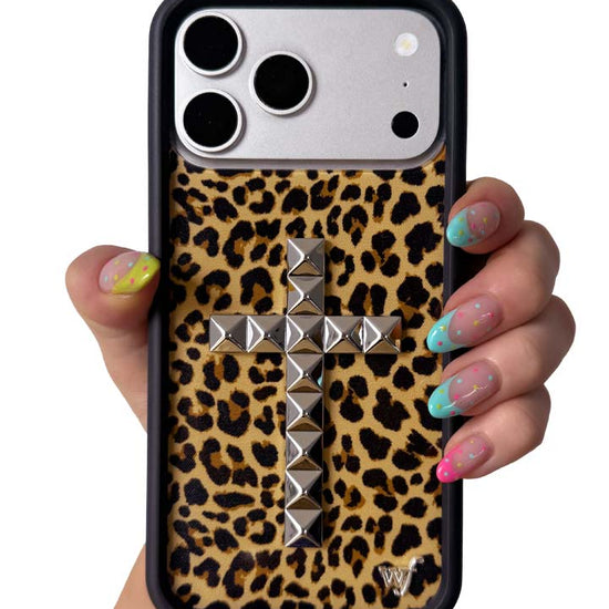 Hand Pic Image 01 Stud Cross Meow iPhone Case