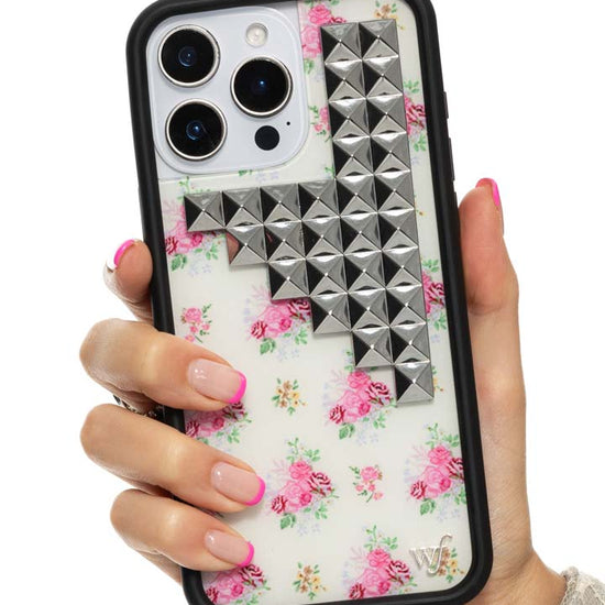 Hand Pic 01 Vintage Floral Stud iPhone Case