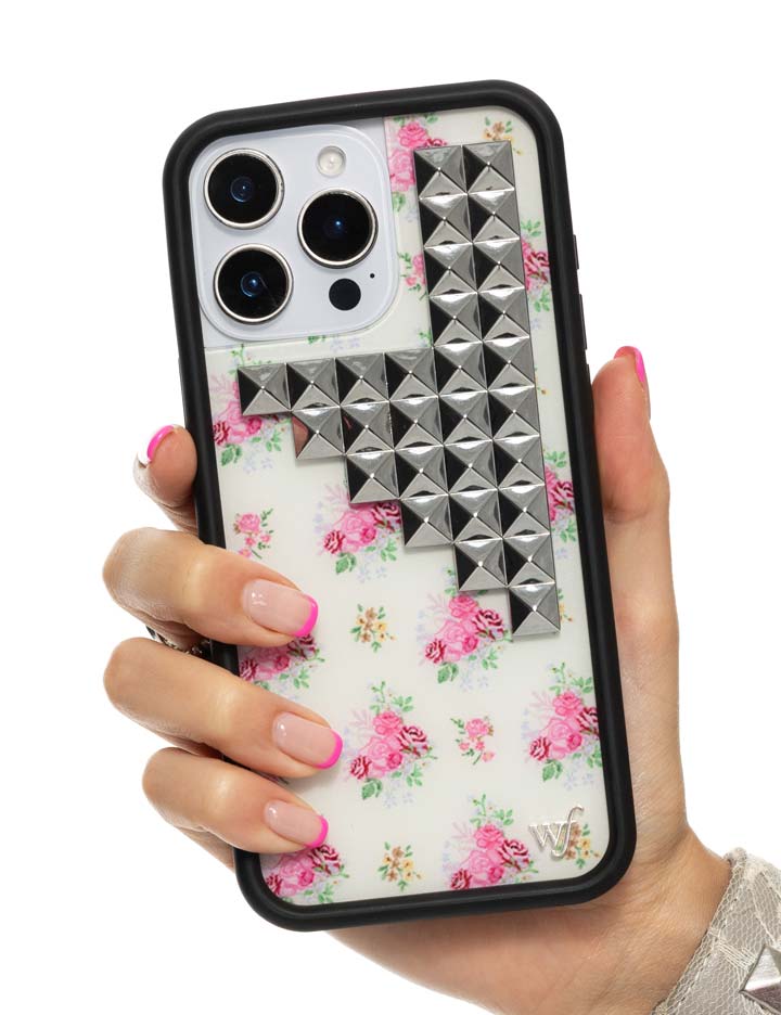 Hand Pic 01 Vintage Floral Stud iPhone Case