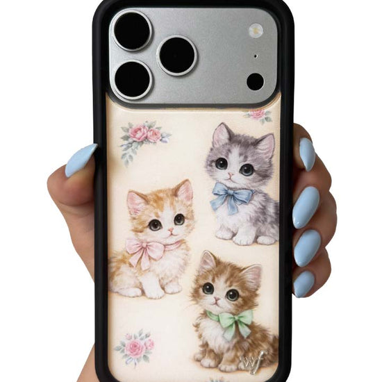 Hand Pic Image 01 Vintage Kittens iPhone Case