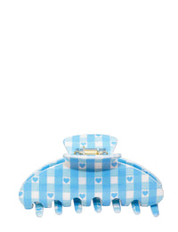 Emi Jay Big Effing Clip in Blue Gingham Hearts
