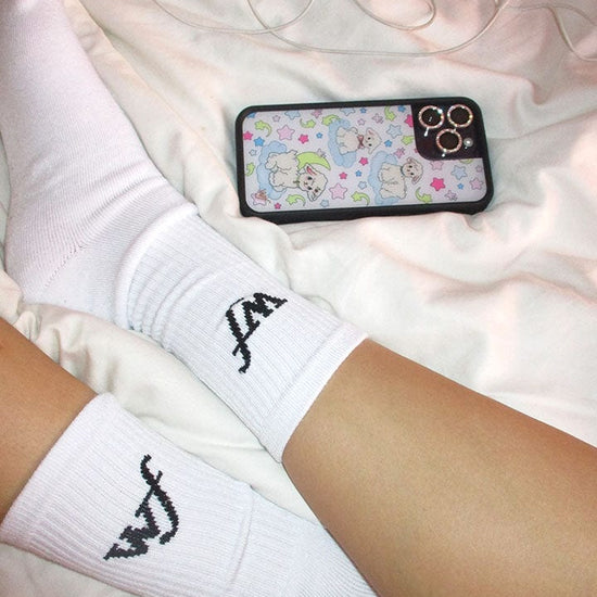Wildflower White Socks Lifestyle Image 04