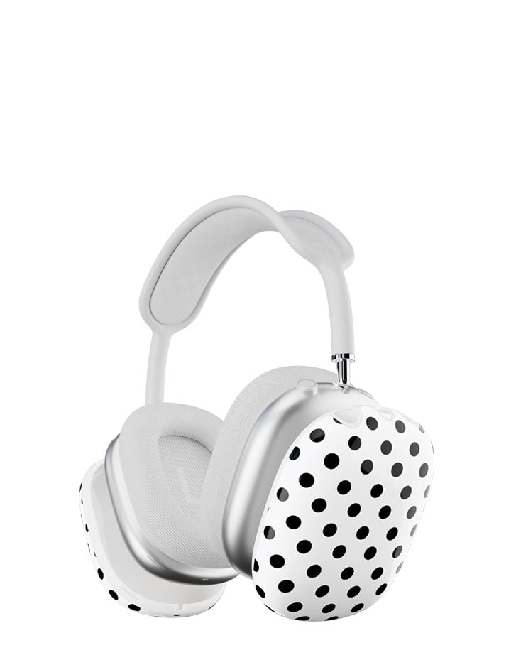 Wildflower AirPods Max Cover Polka Dot White Black Cute