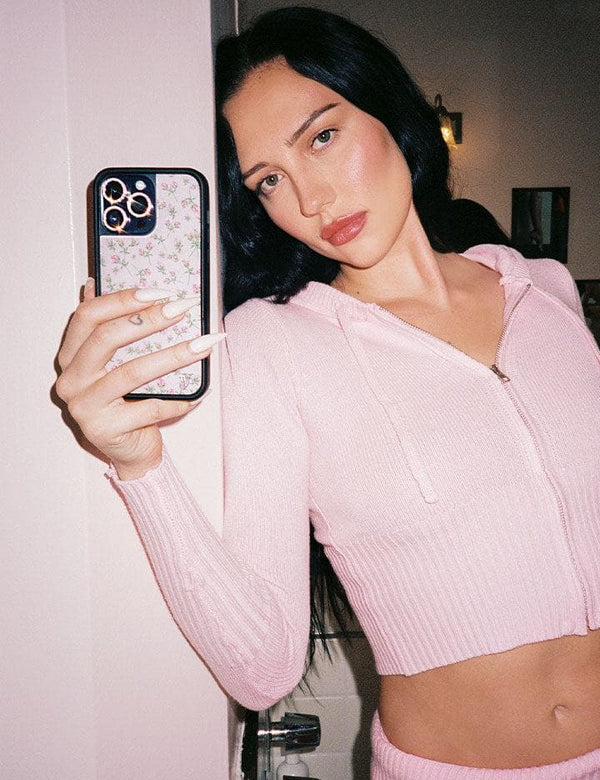 Lifestyle Image 02 Baby Pink Posie Rosie iPhone Case