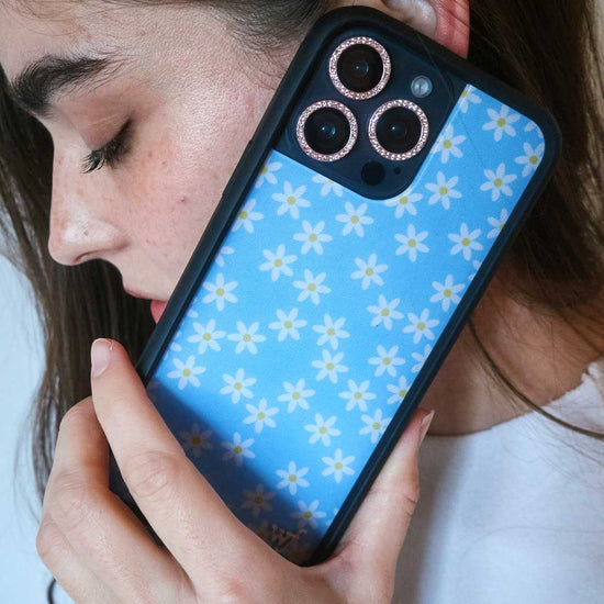 Lifestyle Image 02 Blue Daisy iPhone Case