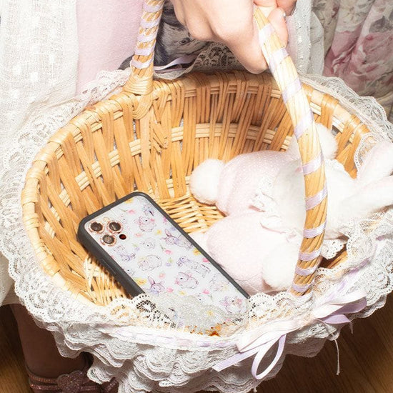 Lifestyle Image 02 Bunnies In Bonnets iPhone Case