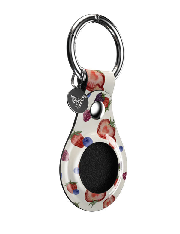 wildflower fruit tart airtag key chain