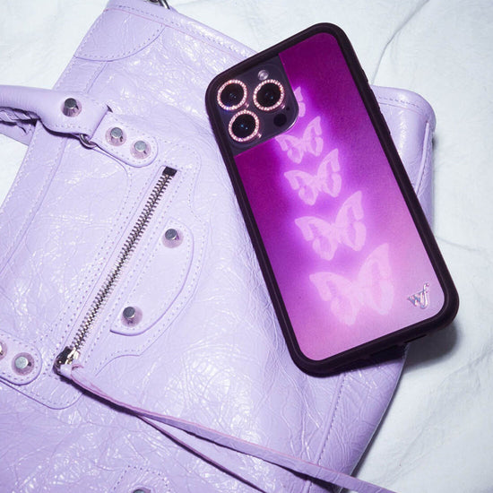 Lifestyle Image 02 Neon Butterfly iPhone Case