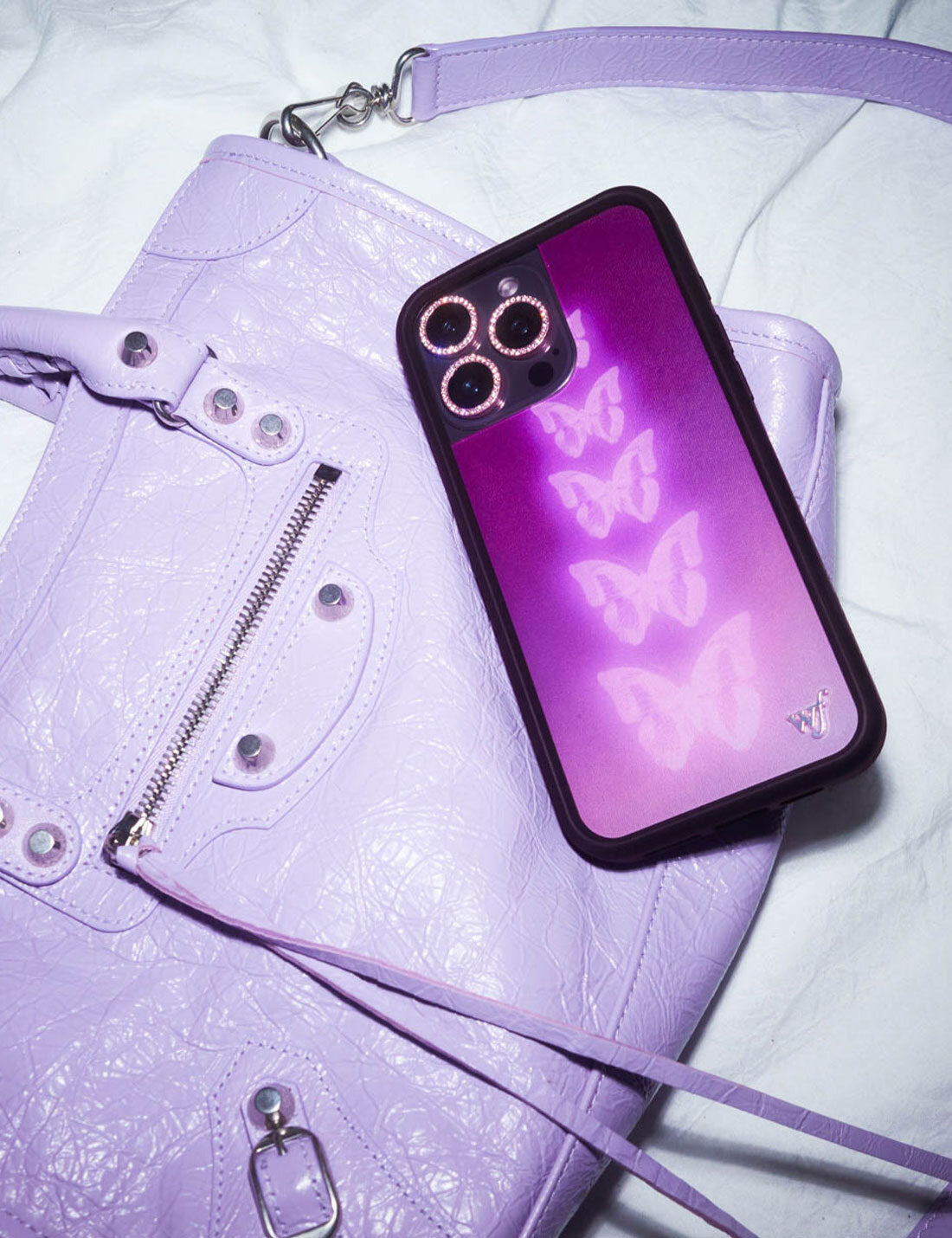 Lifestyle Image 02 Neon Butterfly iPhone Case