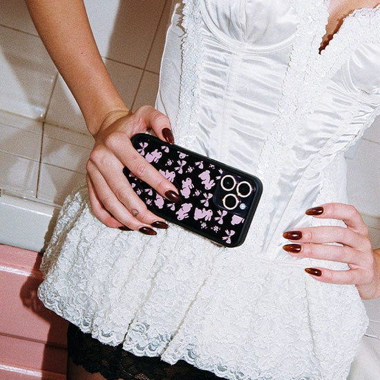 Lifestyle Image 02 Pink Bunnies iPhone Case