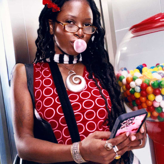 Lifestyle Image 03 Pink Cherries iPhone Case