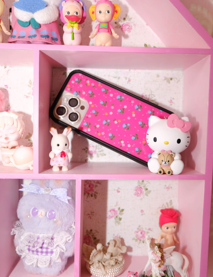 Lifestyle Image 02 Pink Dainty Florals iPhone Case