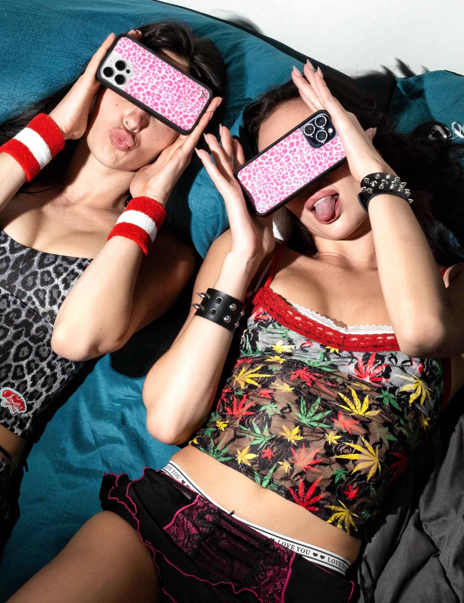 Meow | Pink iPhone 16 Pro Max Case – Wildflower Cases