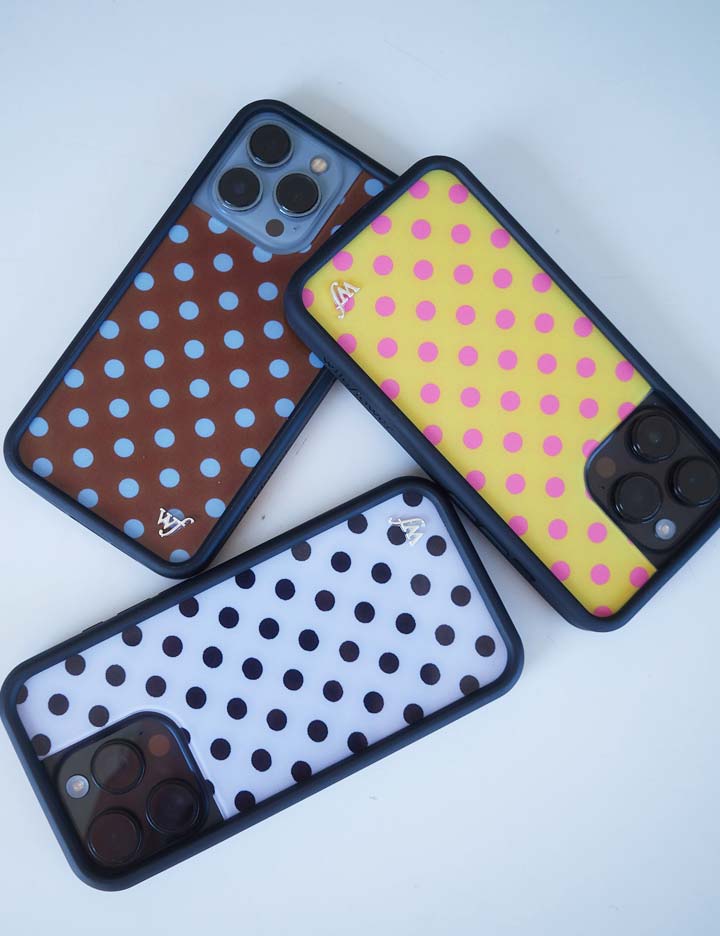 iPhone 17 Pro Max CasePolka Dot | Yellow and Pink - Thumbnail 5