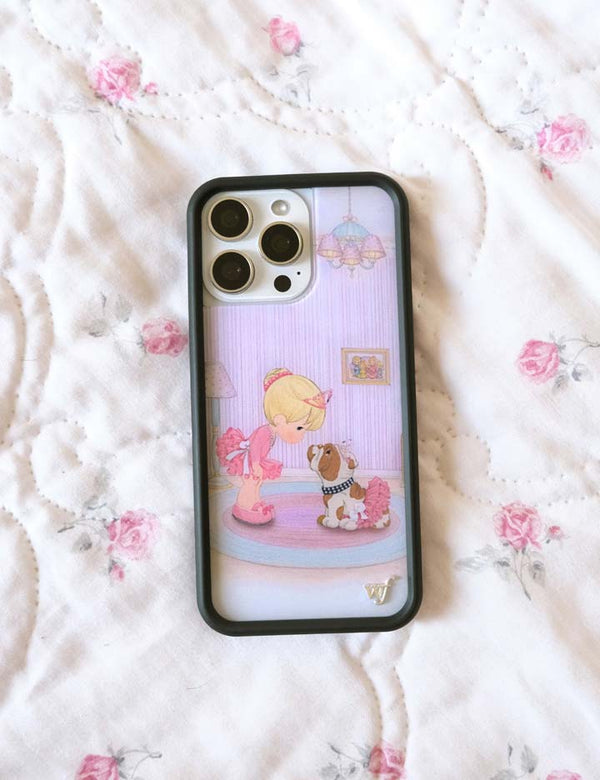Wildflower iPhone case 17 Pro Max Precious Moments Ballerina Bulldog Pink Cute