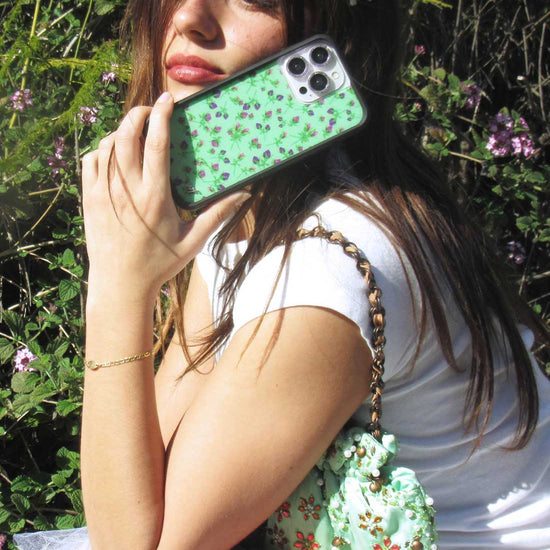 Supporting Image 02 Purple Posie Rosie iPhone Case