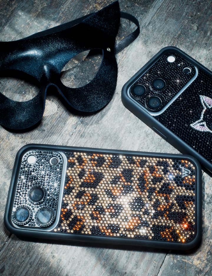 Rhinestone | Meow iPhone 18 Pro Max Case – Wildflower Cases
