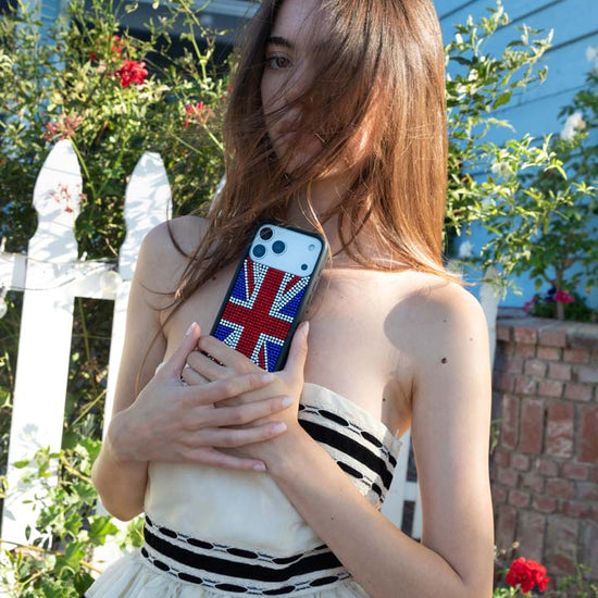 Lifestyle Image 02 Rhinestone iPhone Case | Union Jack