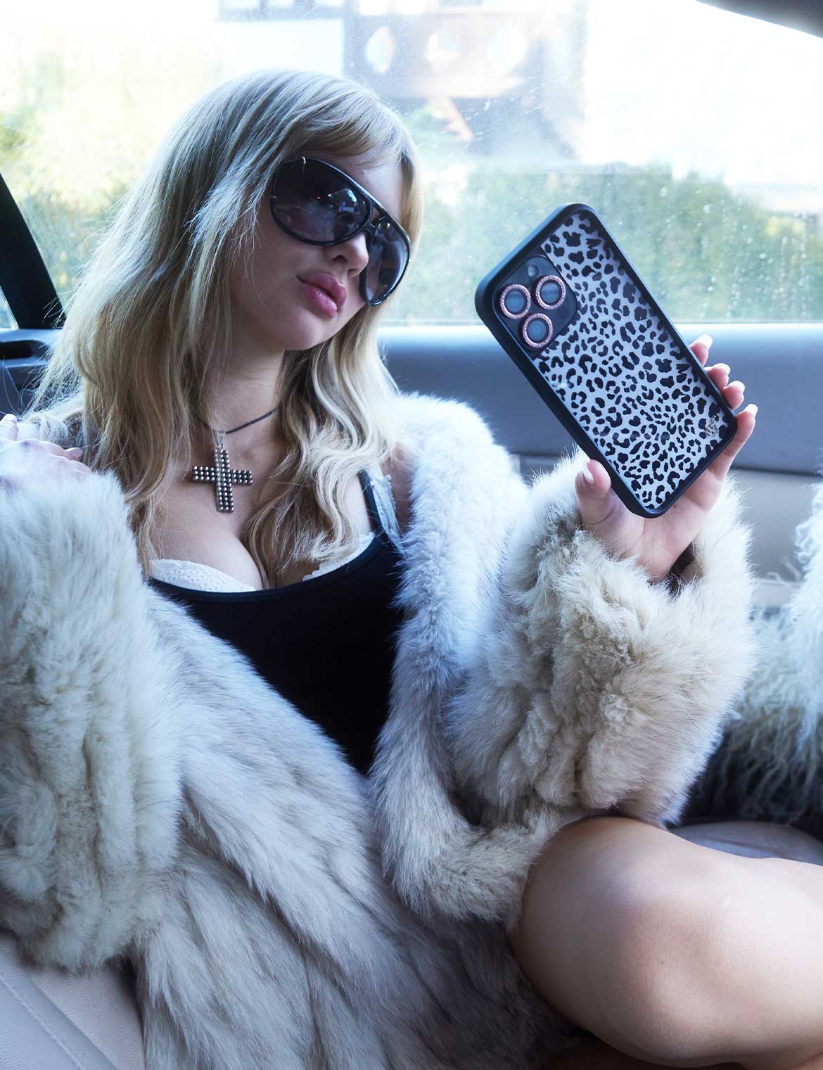 Lifestyle Image 02 Snow Meow iPhone Case