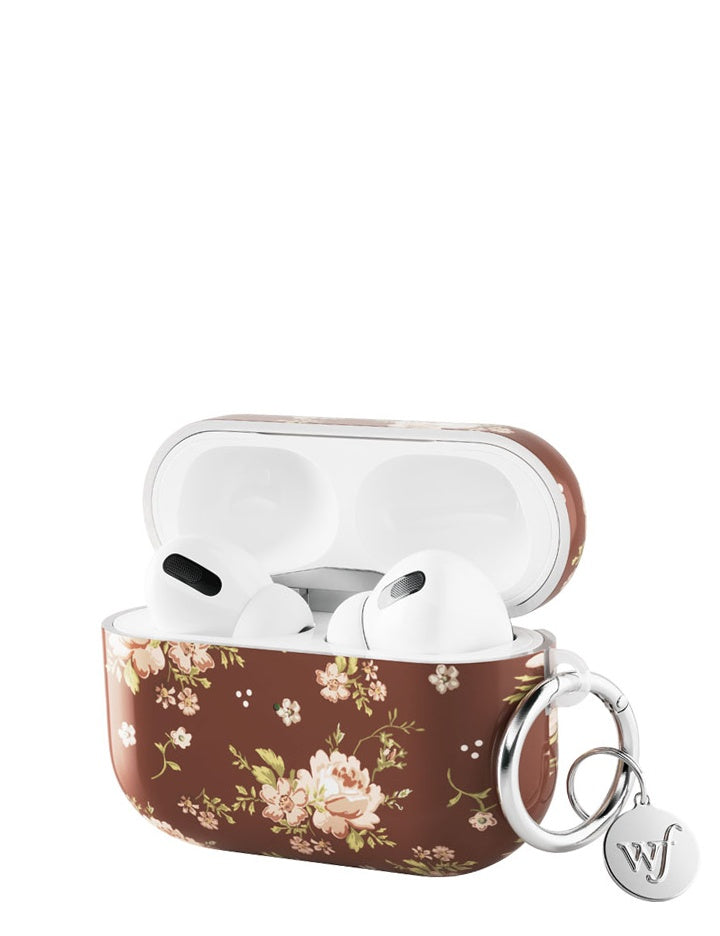 Brown Floral AirPodsAirpod Pro Gen 2 Case – Wildflower Cases