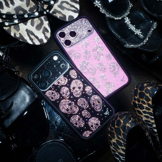 Supporting Image 03 Better Half with Stas and Vic Rhinestone Skull Black and Pink iPhone Case