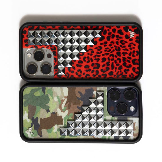 Wildflower Cat Camo Stud iPhone case iPhone 15 Wildflower Cat Camo Stud iPhone case iPhone 15
