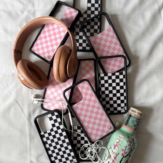 Supporting Image 03 Pink Checkers iPhone Case