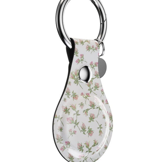 wildflower pink posie rosie airtag key chain