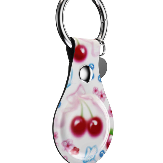 wildflower sweet cherries airtag key chain