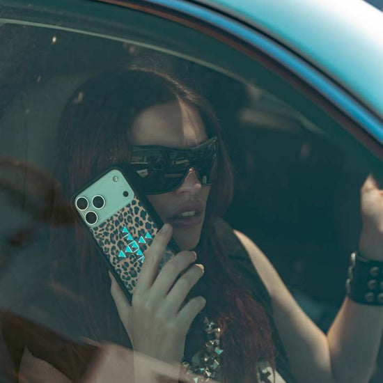 Supporting Image 03 Stud Cross Meow iPhone Case