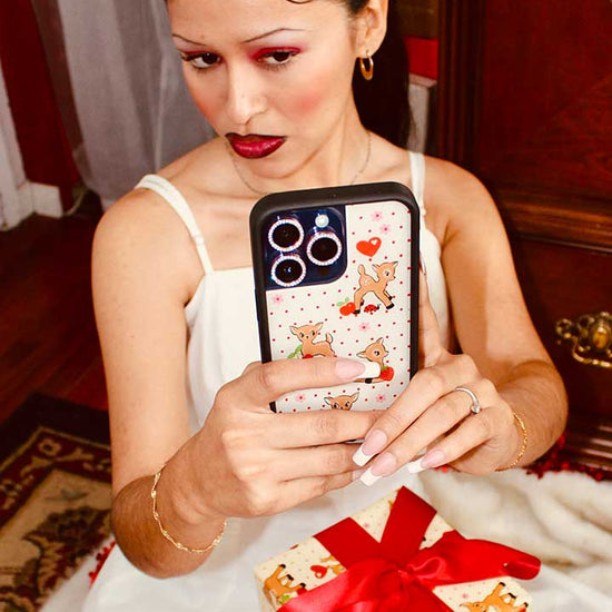 Oh Deer and Red Gingham Hearts Gift Wrap - 2 pack