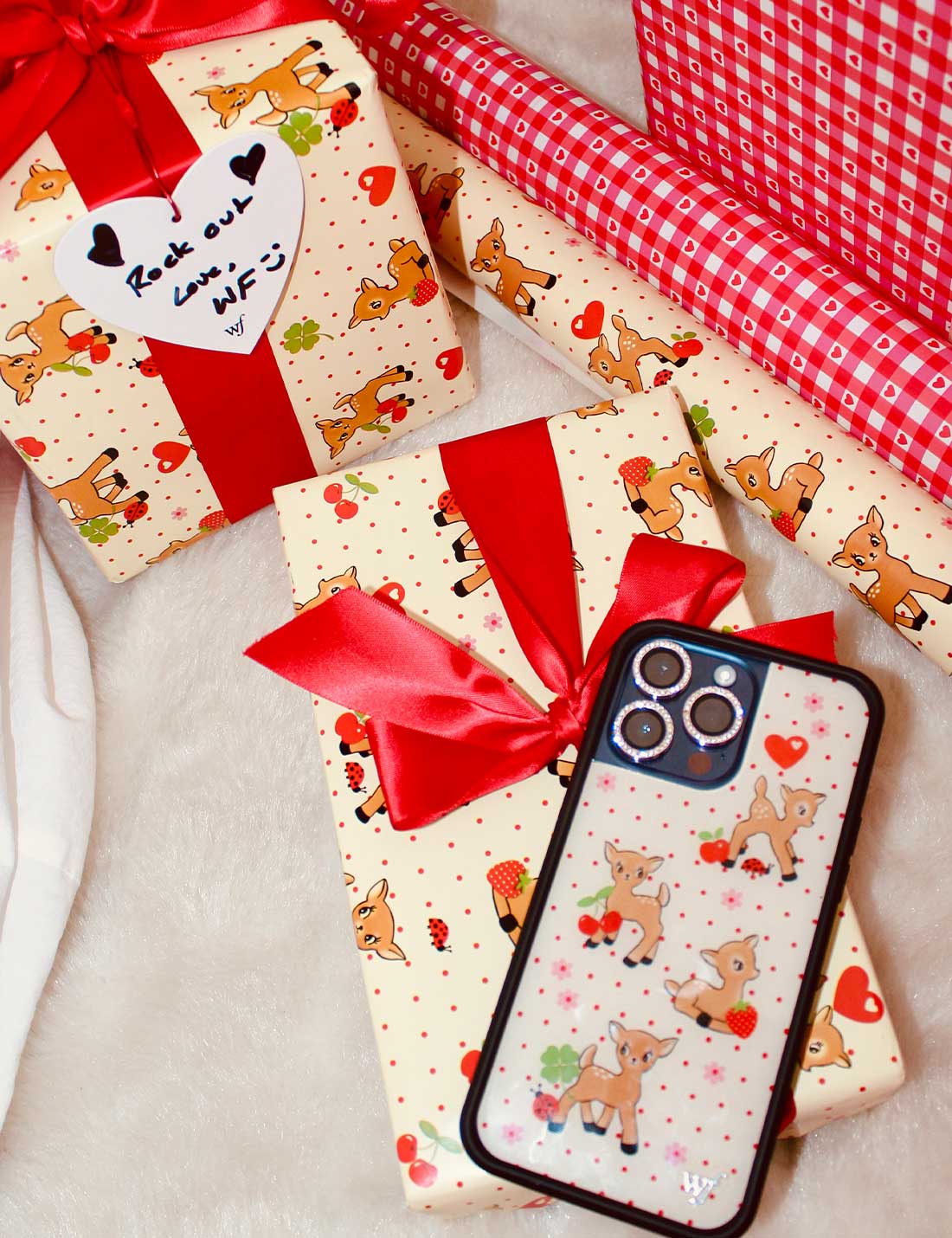 WILDFLOWER ★ iPhoneケース * Oh Deer 鹿 対応機種多数 Wildflower Girls Oh Deer fawn Phone Case for iPhone 12 13 14