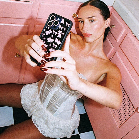 Supporting Image 04 Pink Bunnies iPhone Case