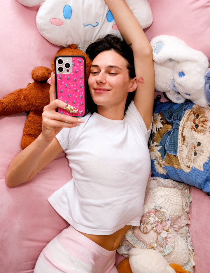 Supporting Image 04 Pink Dainty Florals iPhone Case