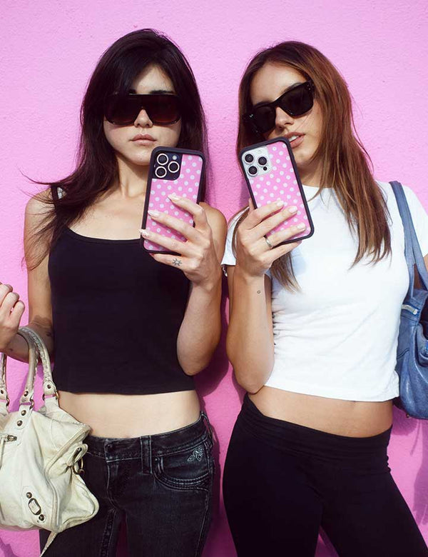 Supporting Image 04 Pink Polka Dot iPhone Case