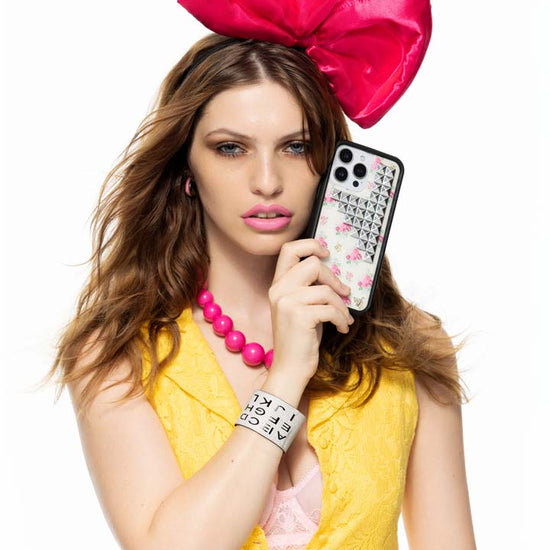 Lifestyle Image 04 Vintage Floral Stud iPhone Case