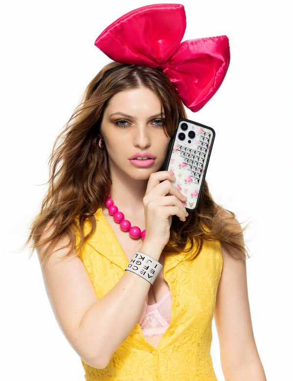 Lifestyle Image 04 Vintage Floral Stud iPhone Case