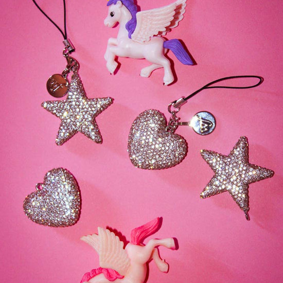 Lifestyle Image 04 Rhinestone Star Charm  White