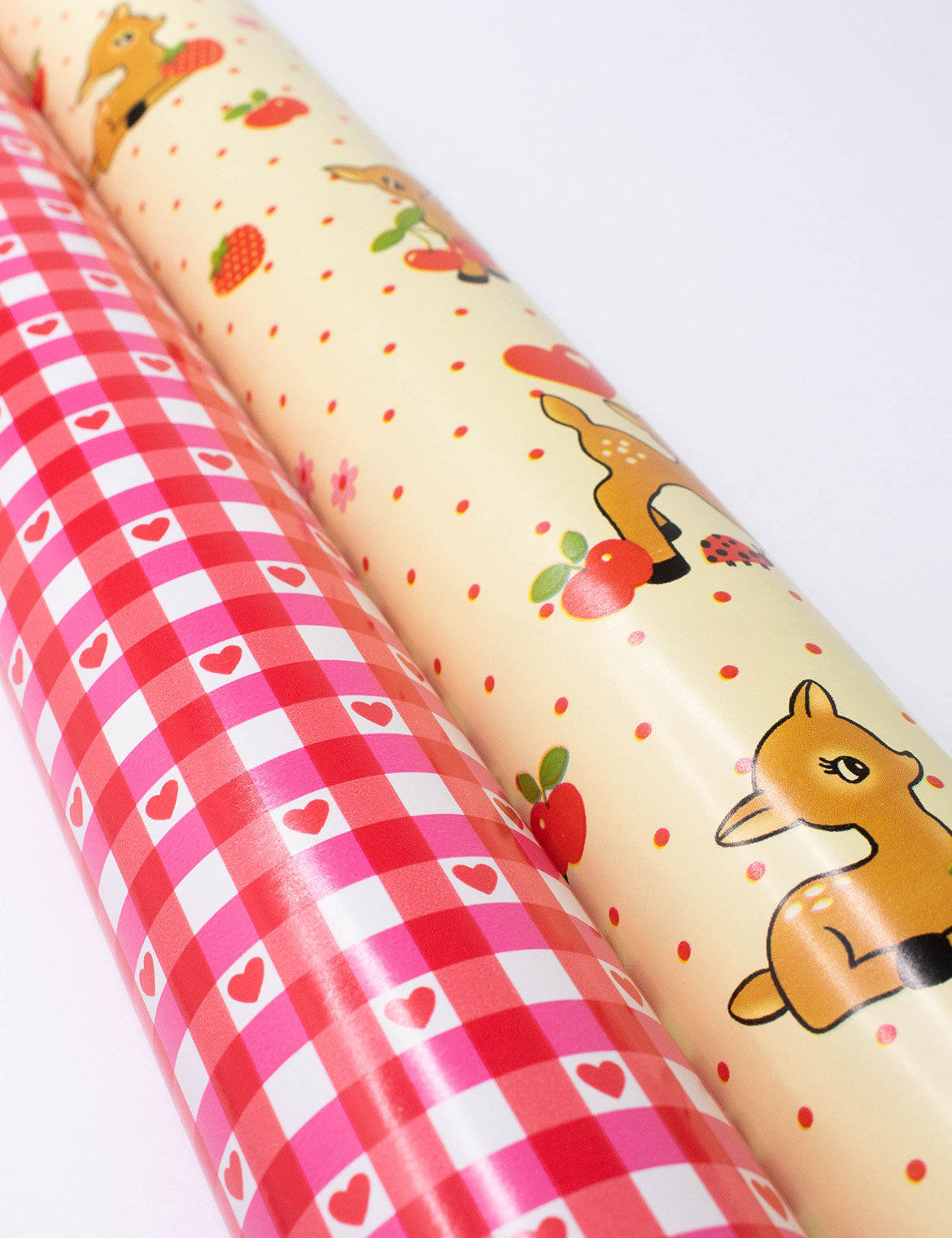 Supporting Image 05 Oh Deer and Red Gingham Hearts Gift Wrap - 2 pack