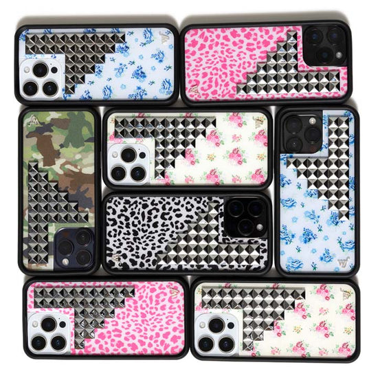 Wildflower Pink Meow Stud iPhone case iPhone 16 Wildflower Pink Meow Stud iPhone case iPhone 16