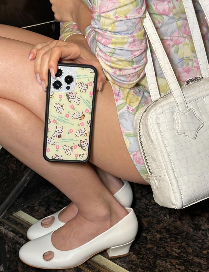 Sandy Liang Bunny Gift Wrap iPhone 17 Pro Case – Wildflower Cases